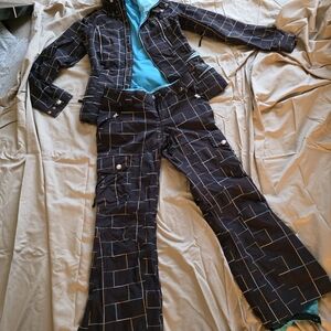 Burton Snowboard Jacket And Pants With An Under Armor Matching Top